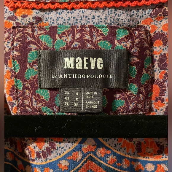 Anthropologie Maeve Multicolor Patterned Flowy Dress - Picture 3 of 6